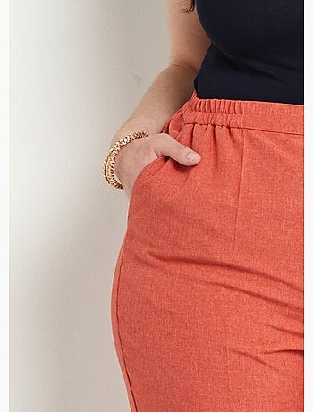 Pantalón recto con cinturilla semielástica - Afibel