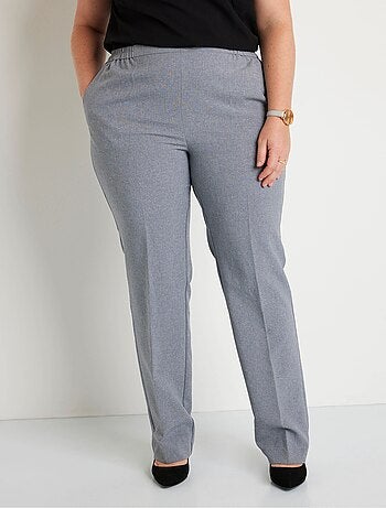 Pantalón recto con cinturilla semielástica - Afibel