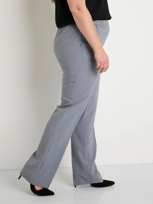 Pantalón recto con cinturilla semielástica - Afibel - Kiabi