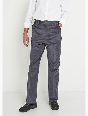 Pantalón recto con cinturón elástico cómodo. - Afibel