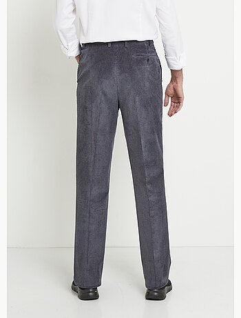 Pantalón recto con cinturón elástico cómodo. - Afibel