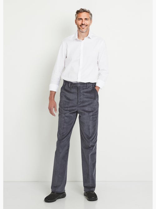 Pantalón recto con cinturón elástico cómodo. - Afibel - Kiabi
