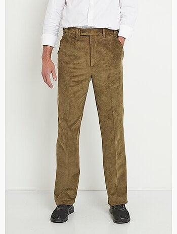 Pantalón recto con cinturón elástico cómodo. - Afibel