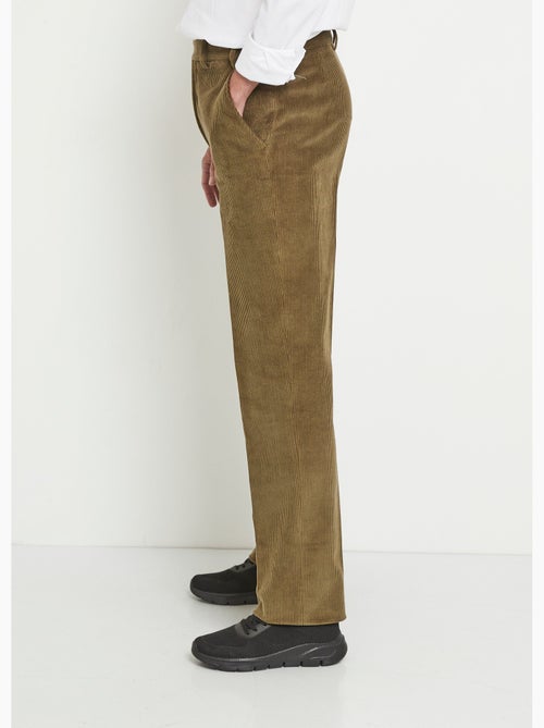 Pantalón recto con cinturón elástico cómodo. - Afibel - Kiabi