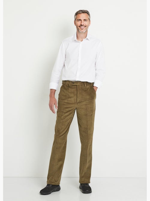 Pantalón recto con cinturón elástico cómodo. - Afibel - Kiabi