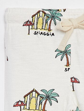 Pantalón recto con estampado