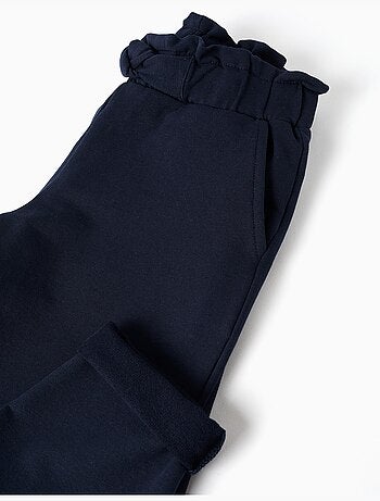 Pantalón recto con nudo decorativo