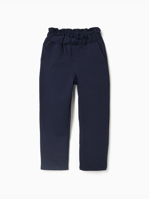 Pantalón recto con nudo decorativo - Kiabi