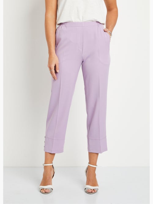 Pantalón recto cropped con cintura semielástica - Afibel - Kiabi