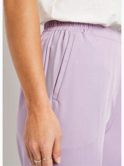 Pantalón recto cropped con cintura semielástica - Afibel - Kiabi