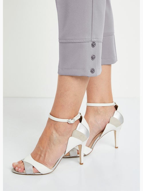 Pantalón recto cropped con cintura semielástica - Afibel - Kiabi