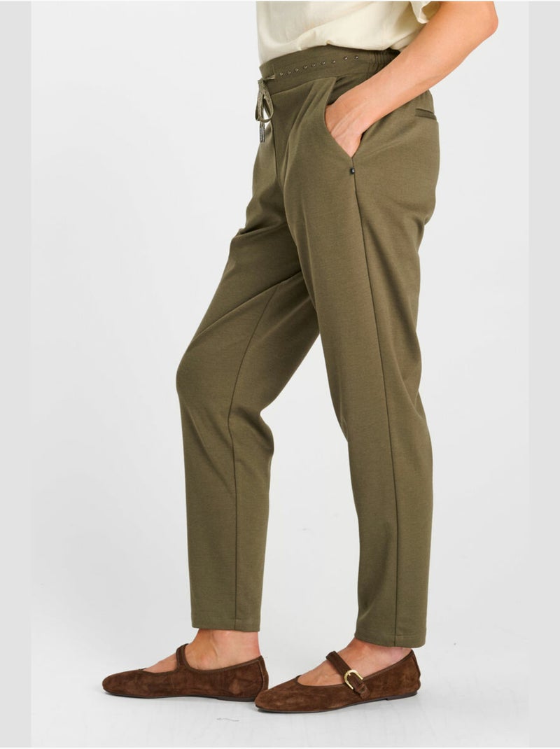 Pantalón recto cuervo Caqui - Kiabi