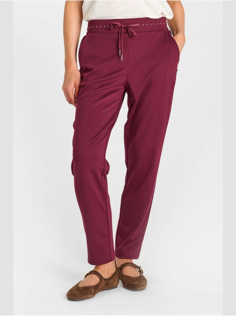 Pantalón recto cuervo Rojo - Kiabi