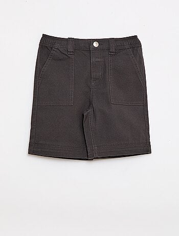 Pantalón recto de algodón liso - Colección fácil de poner