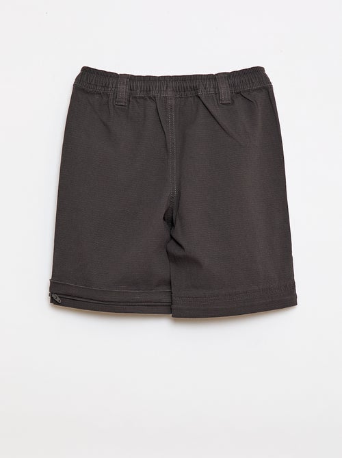 Pantalón recto de algodón liso - Colección fácil de poner - Kiabi