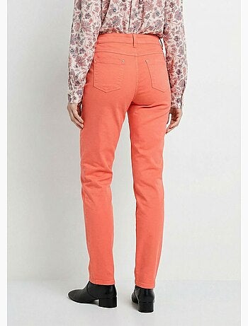 Pantalón recto de cinco bolsillos de algodón elástico - Afibel