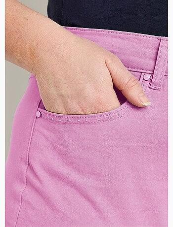 Pantalón recto de cinco bolsillos de algodón elástico - Afibel