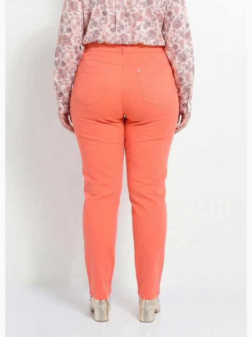 Pantalón recto de cinco bolsillos de algodón elástico - Afibel - Kiabi Pantalón recto de cinco bolsillos de algodón elástico - Afibel - Kiabi