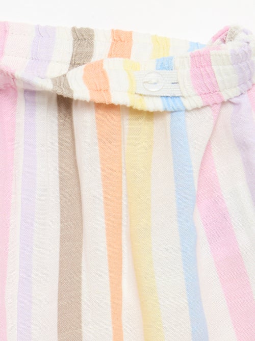 Pantalón recto de lino mezclado - Kiabi