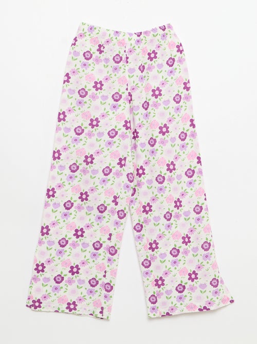 Pantalón recto de lino mezclado - Kiabi