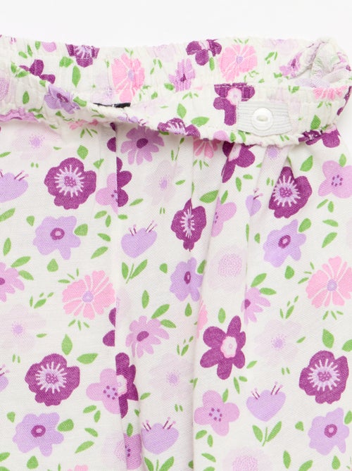 Pantalón recto de lino mezclado - Kiabi