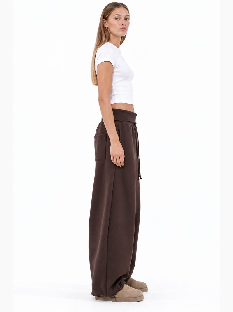 Pantalón recto de mujer busem Marrón chocolate - Kiabi