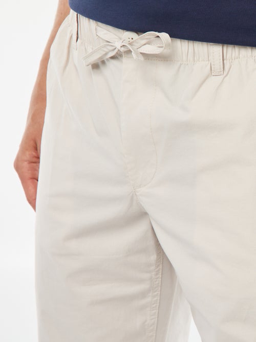 Pantalón recto de popelina - Kiabi