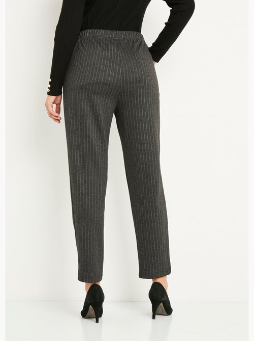 Pantalón recto de punto elástico con cintura elástica - afibel - Kiabi