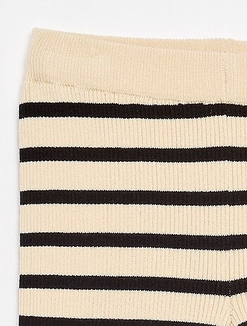 Pantalón recto de punto liso