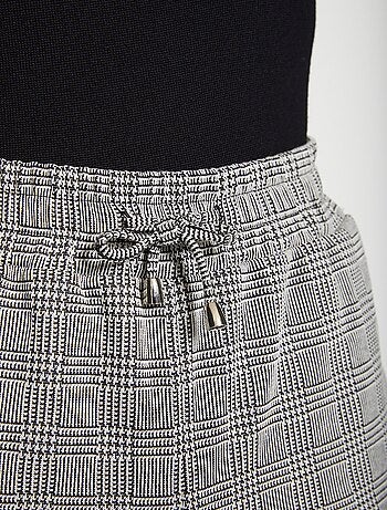 Pantalón recto de punto liso o jacquard - Afibel