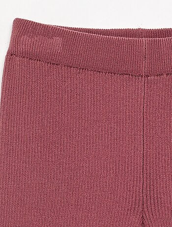 Pantalón recto de punto liso