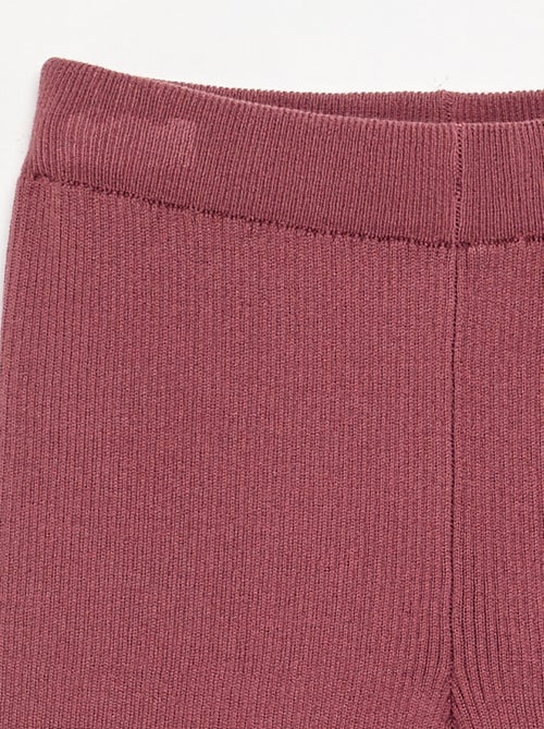 Pantalón recto de punto liso - Kiabi