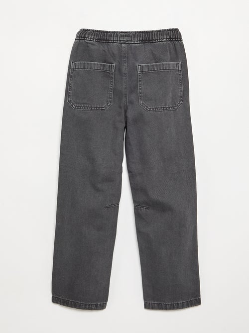 Pantalón recto de sarga - Kiabi Pantalón recto de sarga - Kiabi