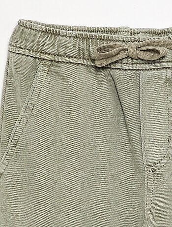 Pantalón recto de sarga