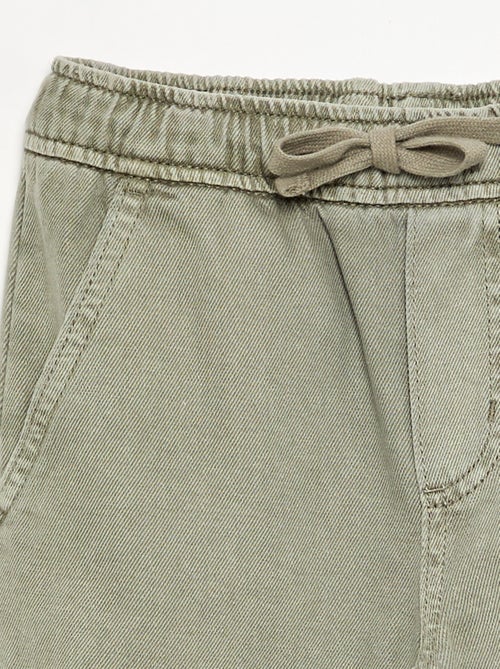Pantalón recto de sarga - Kiabi Pantalón recto de sarga - Kiabi