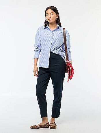 Pantalón recto de talle alto