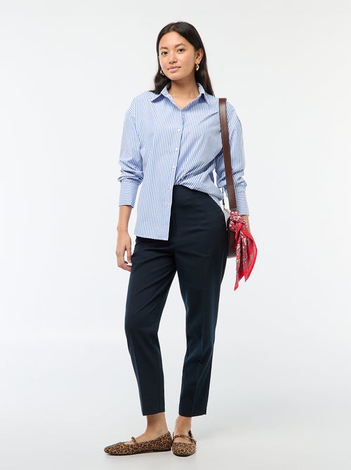 Pantalón recto de talle alto - Kiabi