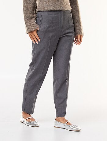 Pantalón recto de talle alto