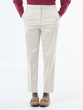 Pantalón recto de talle alto