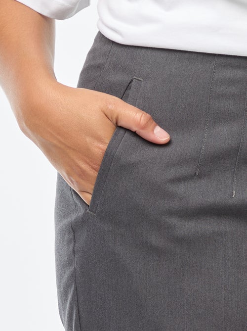 Pantalón recto de talle alto - Kiabi