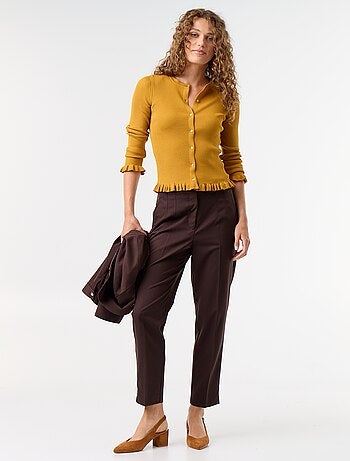 Pantalón recto de talle alto