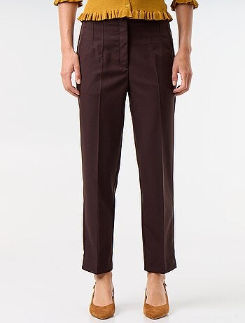 Pantalón recto de talle alto