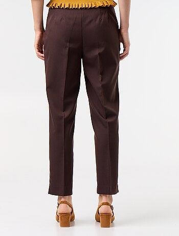 Pantalón recto de talle alto