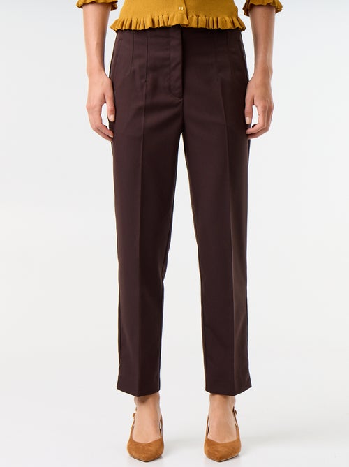Pantalón recto de talle alto - Kiabi