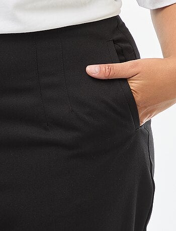 Pantalón recto de talle alto