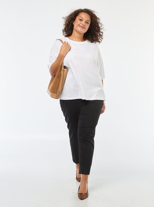 Pantalón recto de talle alto - Kiabi