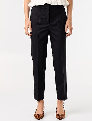 Pantalón recto de talle alto