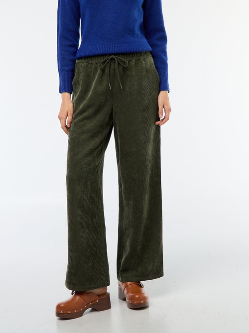 Pantalón recto de terciopelo 'JDY' - Kiabi