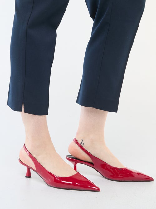 Pantalón recto de tiro alto - Kiabi