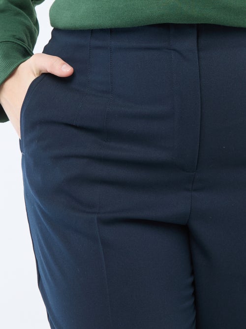 Pantalón recto de tiro alto - Kiabi